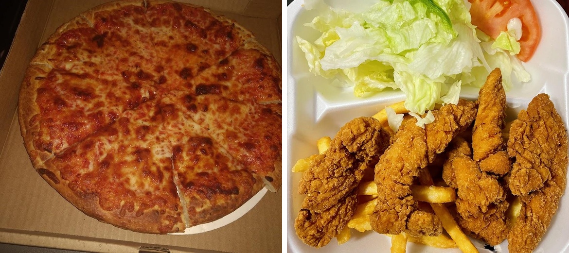 Rainbow Pizza House Menu