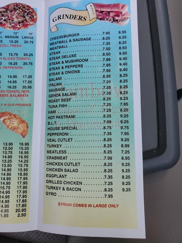 Rainbow Pizza House Menu image 1