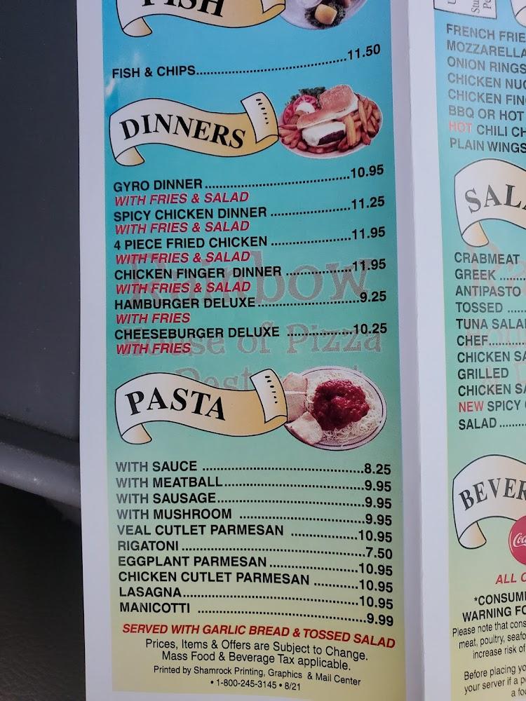 Rainbow Pizza House Menu image 2