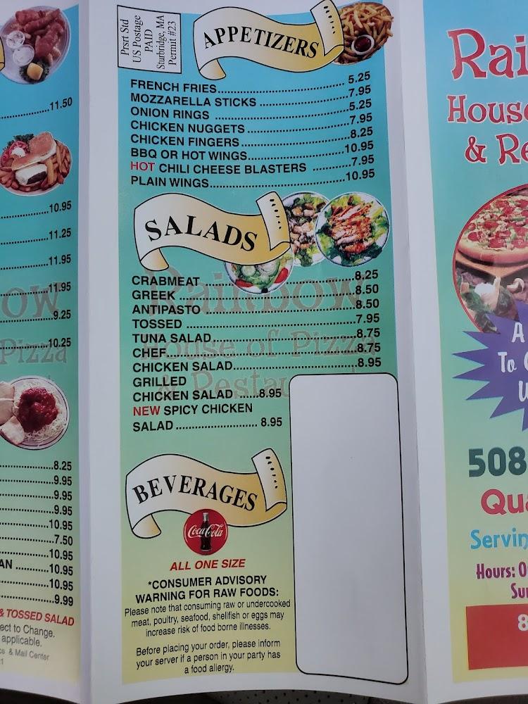 Rainbow Pizza House Menu image 4